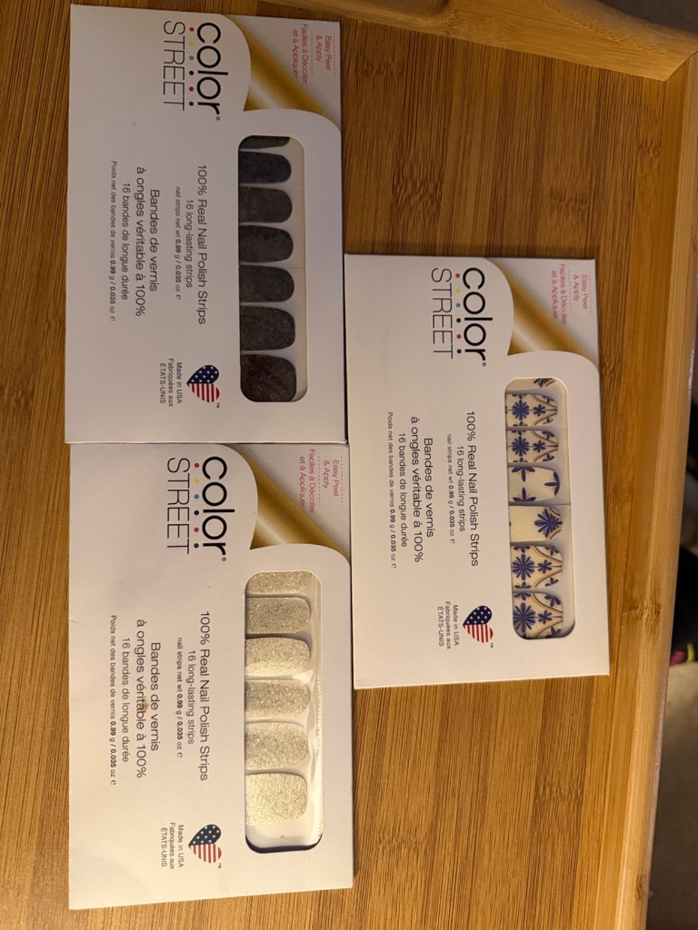 Color Street Black, White & Silver Nail Polish Strips
